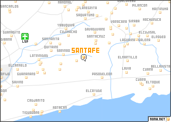 map of Santa Fe