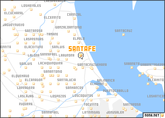 map of Santa Fe