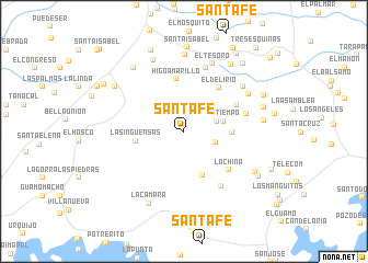 map of Santa Fe