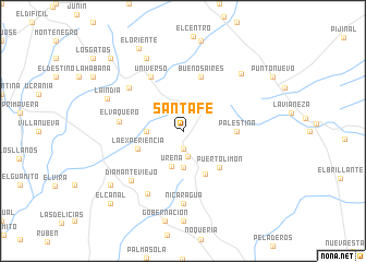 map of Santa Fe