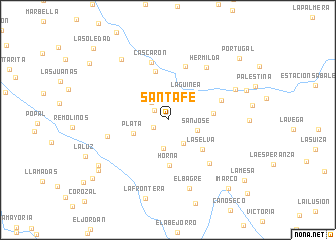 map of Santa Fe