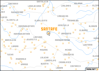 map of Santafe