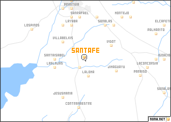 map of Santa Fe