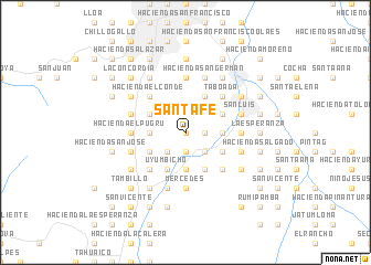 map of Santa Fe