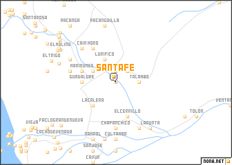 map of Santa Fe