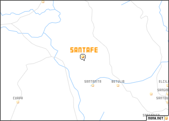 map of Santa Fe