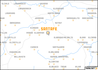 map of Santa Fe