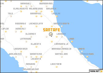 map of Santa Fe