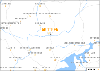 map of Santa Fe