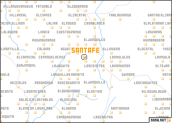 map of Santa Fe