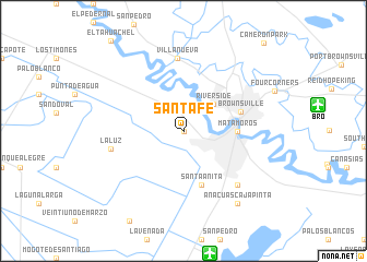 map of Santa Fe