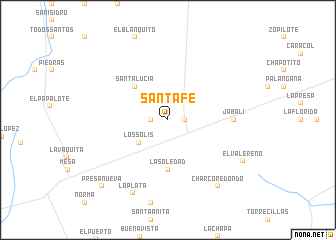 map of Santa Fe