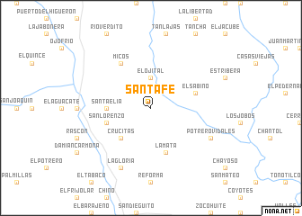 map of Santa Fe