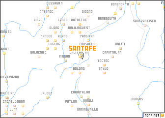 map of Santa Fe