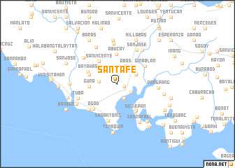 map of Santa Fé