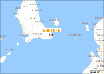 map of Santa Fe