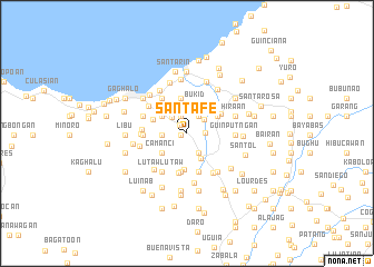 map of Santa Fe