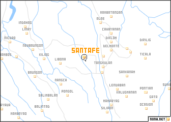 map of Santa Fe