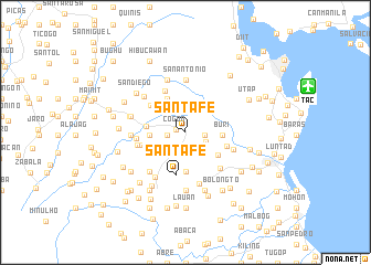 map of Santa Fe