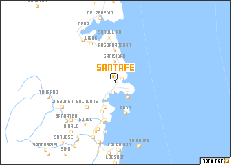 map of Santa Fe