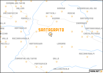 map of SantʼAgapito