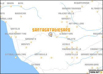 map of SantʼAgata di Esaro