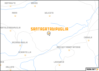 map of SantʼAgata di Puglia