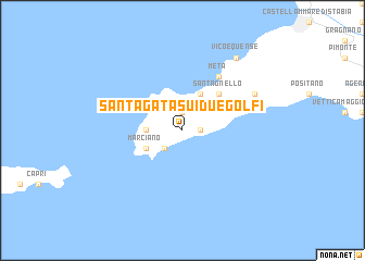 map of SantʼAgata sui Due Golfi