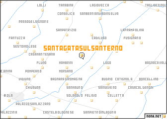 map of SantʼAgata sul Santerno