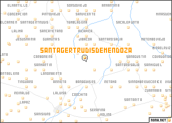 map of Santa Gertrudis de Mendoza