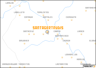 map of Santa Gertrudis