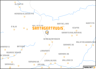 map of Santa Gertrudis