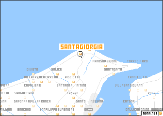 map of Santa Giorgia