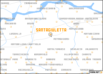 map of Santa Giuletta