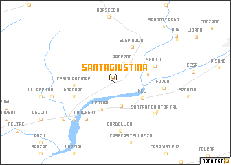 map of Santa Giustina