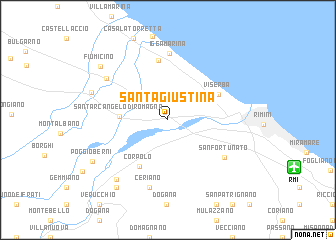 map of Santa Giustina