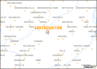 map of Santa Giustina