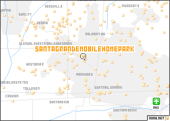 map of Santa Grande Mobile Home Park