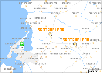 map of Santa Helena