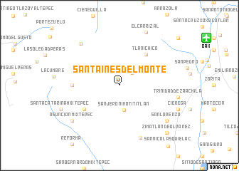 map of Santa Inés del Monte