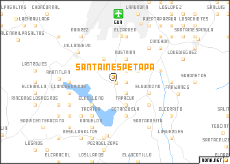 map of Santa Inés Petapa