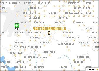 map of Santa Inés Pinula