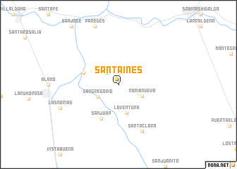 map of Santa Inés