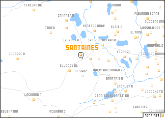 map of Santa Inés