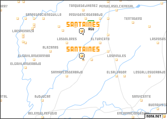 map of Santa Inés