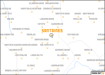 map of Santa Inés