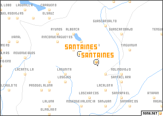 map of Santa Inés