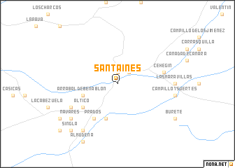 map of Santa Inés