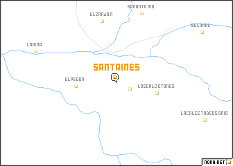 map of Santa Inés