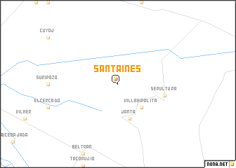 map of Santa Inés